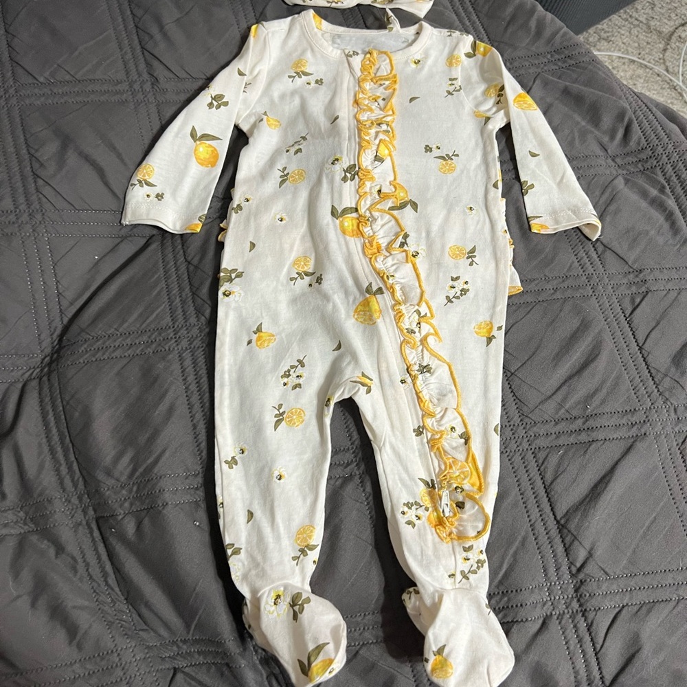 Jessica Simpson Lemon Baby Onsie